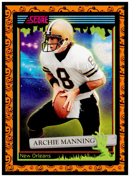 2026 Score-A-Treat Archie Manning Card Pumpkins New Orleans Saints