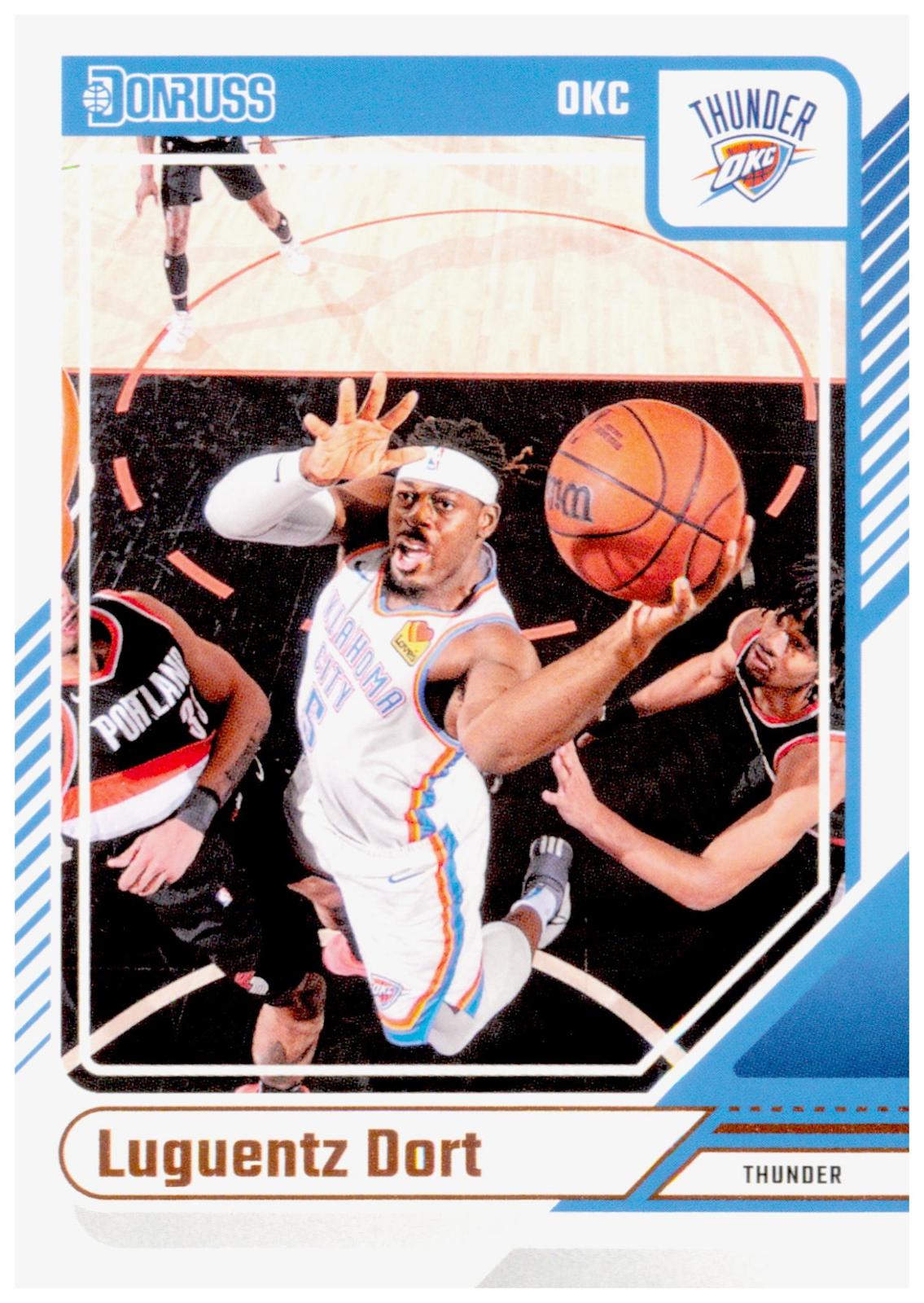 2024-25 Donruss Luguentz Dort Card Oklahoma City Thunder
