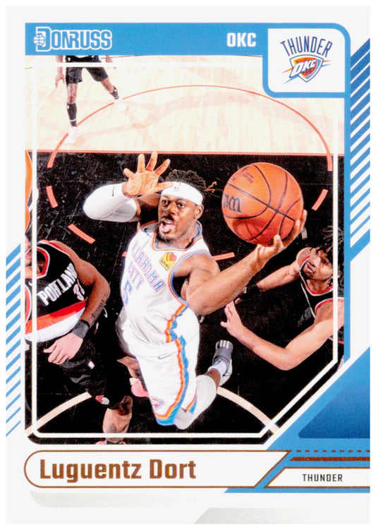 2024-25 Donruss Luguentz Dort Card Oklahoma City Thunder