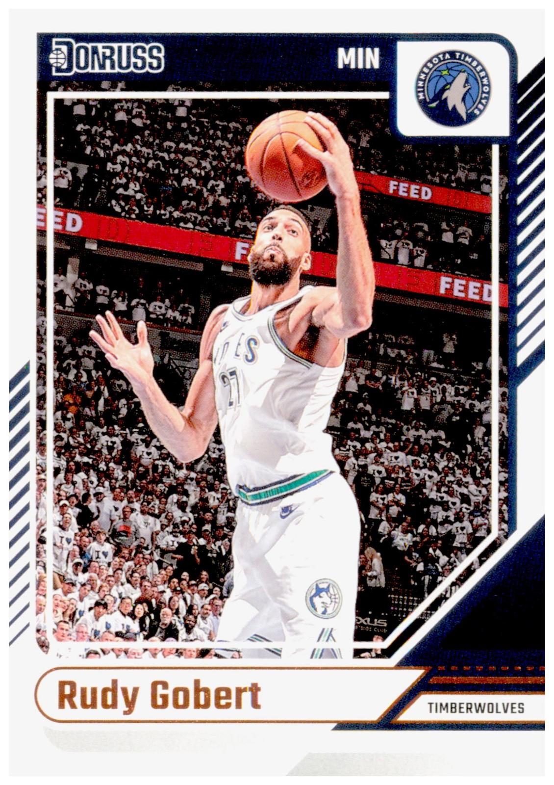 2024-25 Donruss Rudy Gobert Card Minnesota Timberwolves