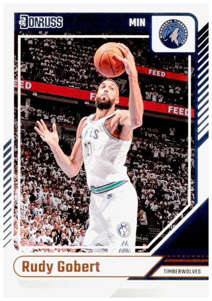 2024-25 Donruss Rudy Gobert Card Minnesota Timberwolves
