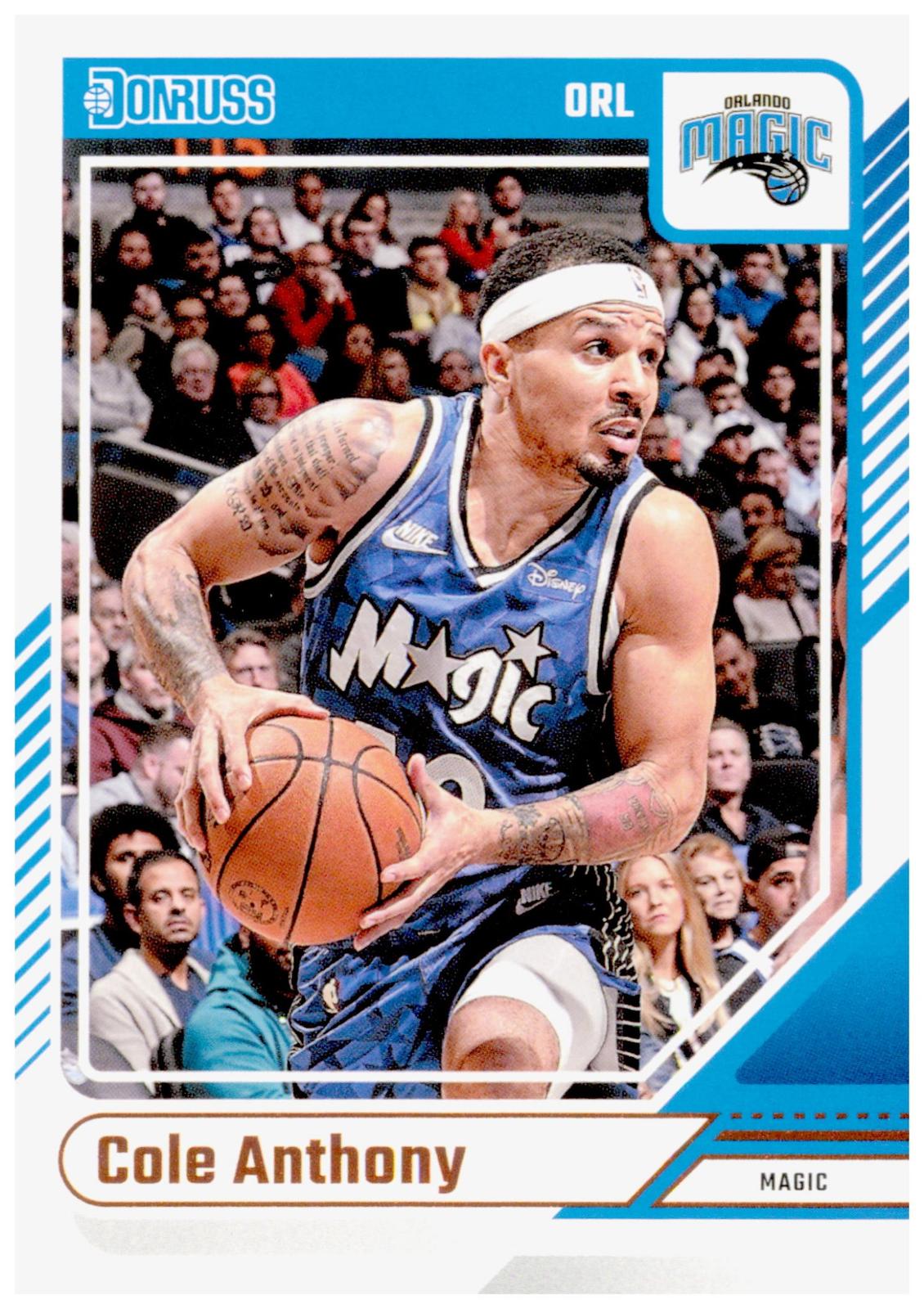 2024-25 Donruss Cole Anthony Card Orlando Magic