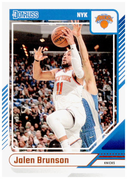 2024-25 Donruss Jalen Brunson Card Winter New York Knicks
