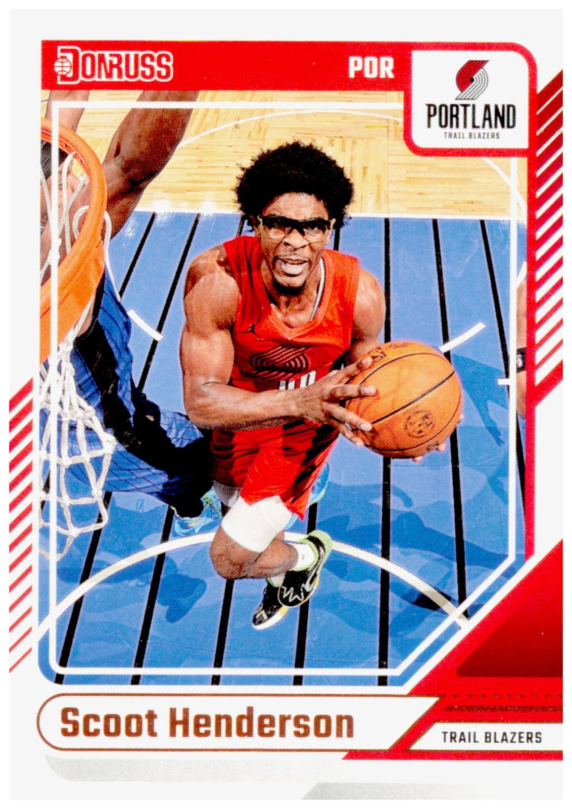2024-25 Donruss Scoot Henderson Card Portland Trail Blazers