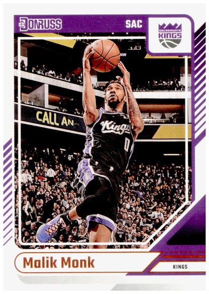 2024-25 Donruss Malik Monk Card Sacramento Kings