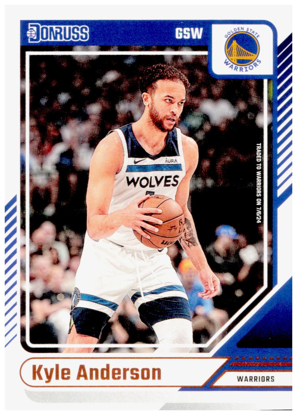 2024-25 Donruss Kyle Anderson Card Golden State Warriors