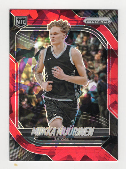 2025-26 Panini Prizm Miikka Muurinen Card Red Ice Prizm NIL
