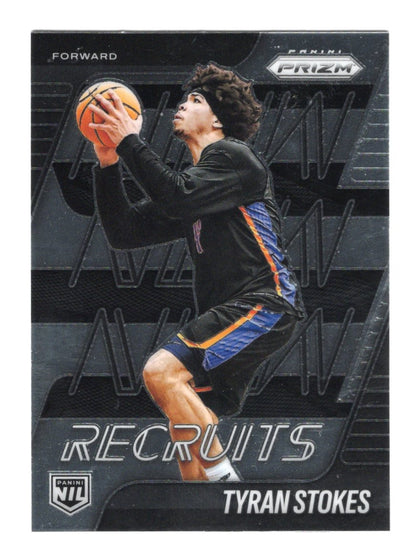 2025-26 Panini Prizm Tyran Stokes Card New Recruits NIL
