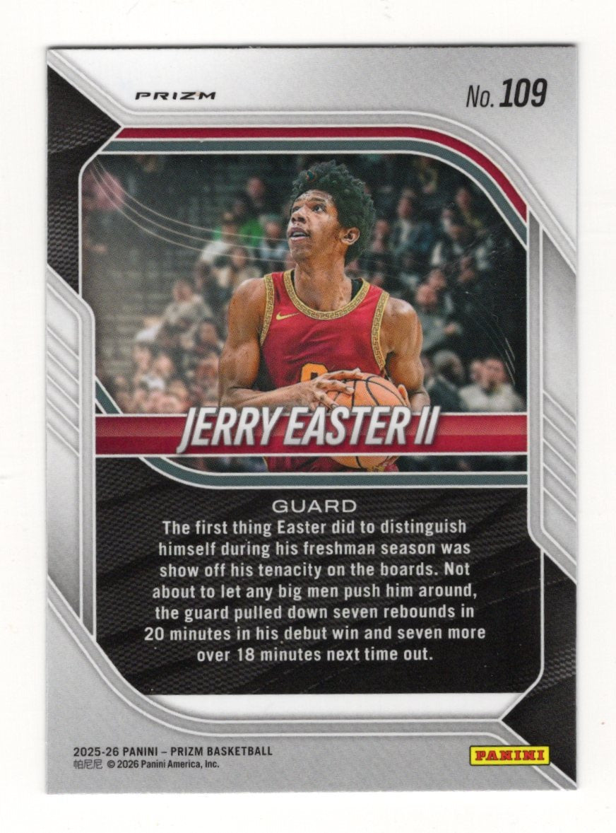 2025-26 Panini Prizm Jerry Easter II Card Red Ice Prizm USC Trojans