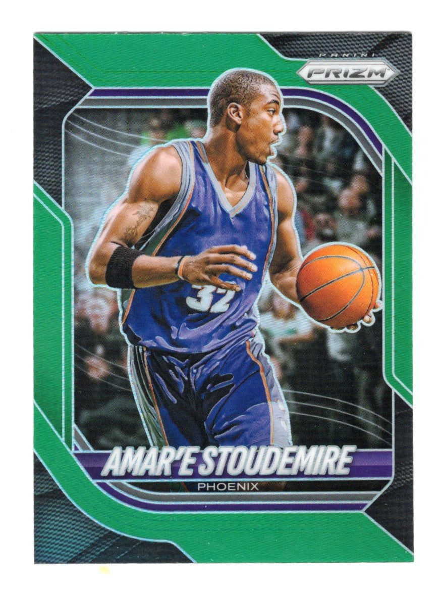 2025-26 Panini Prizm Amar'e Stoudemire Card Green Prizm Phoenix Suns