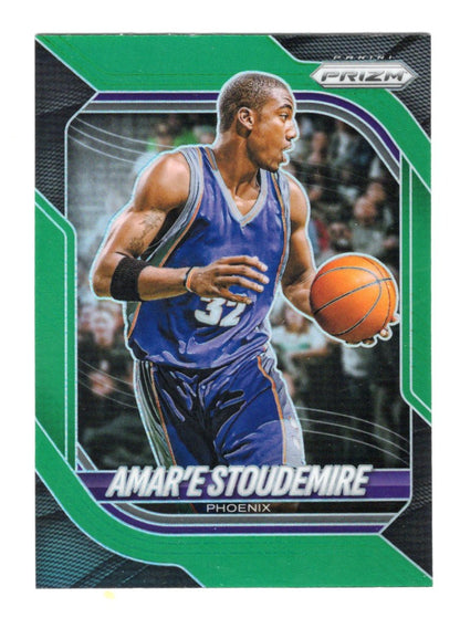 2025-26 Panini Prizm Amar'e Stoudemire Card Green Prizm Phoenix Suns