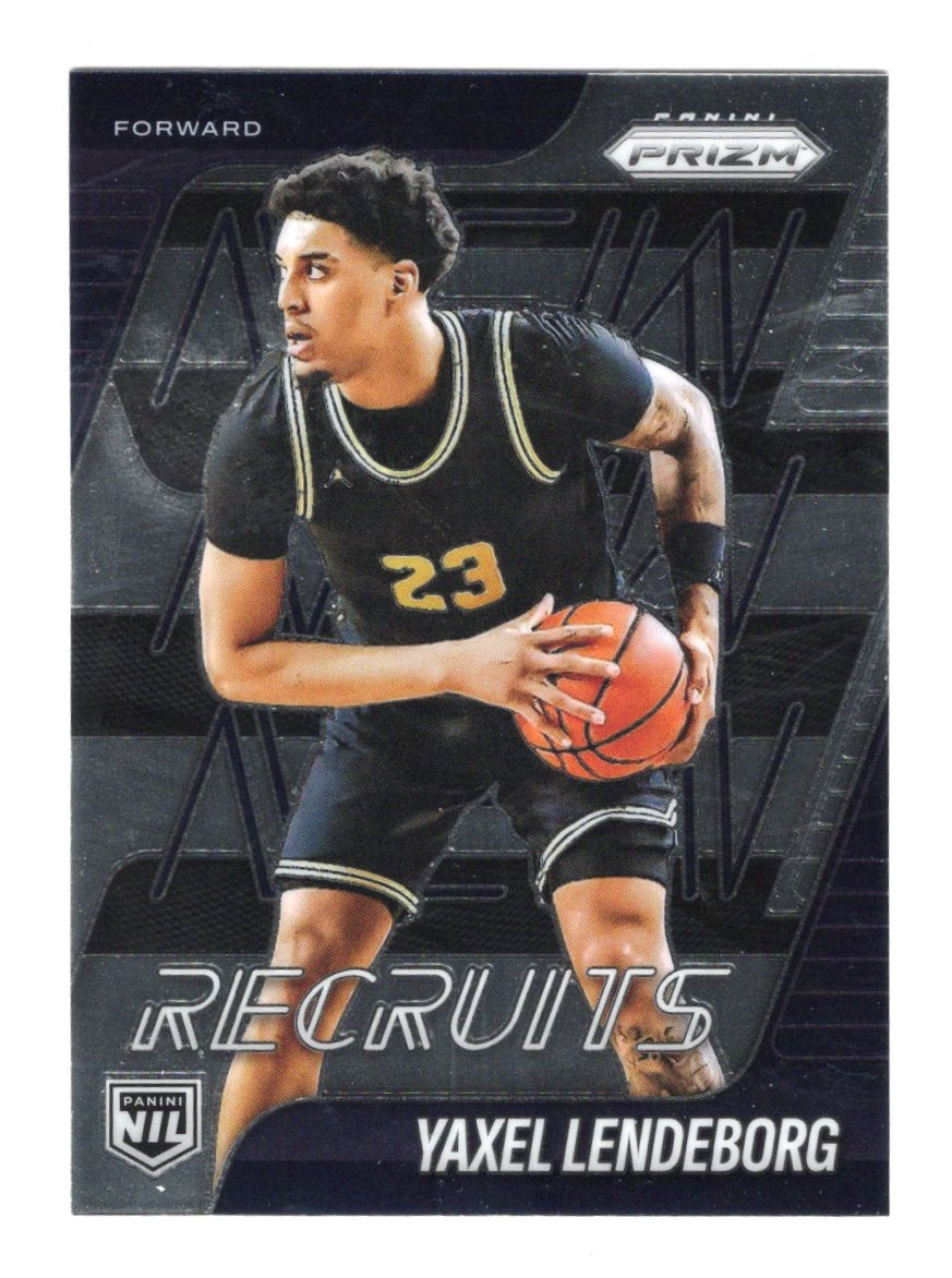 2025-26 Panini Prizm Yaxel Lendeborg Card New Recruits Michigan Wolverines
