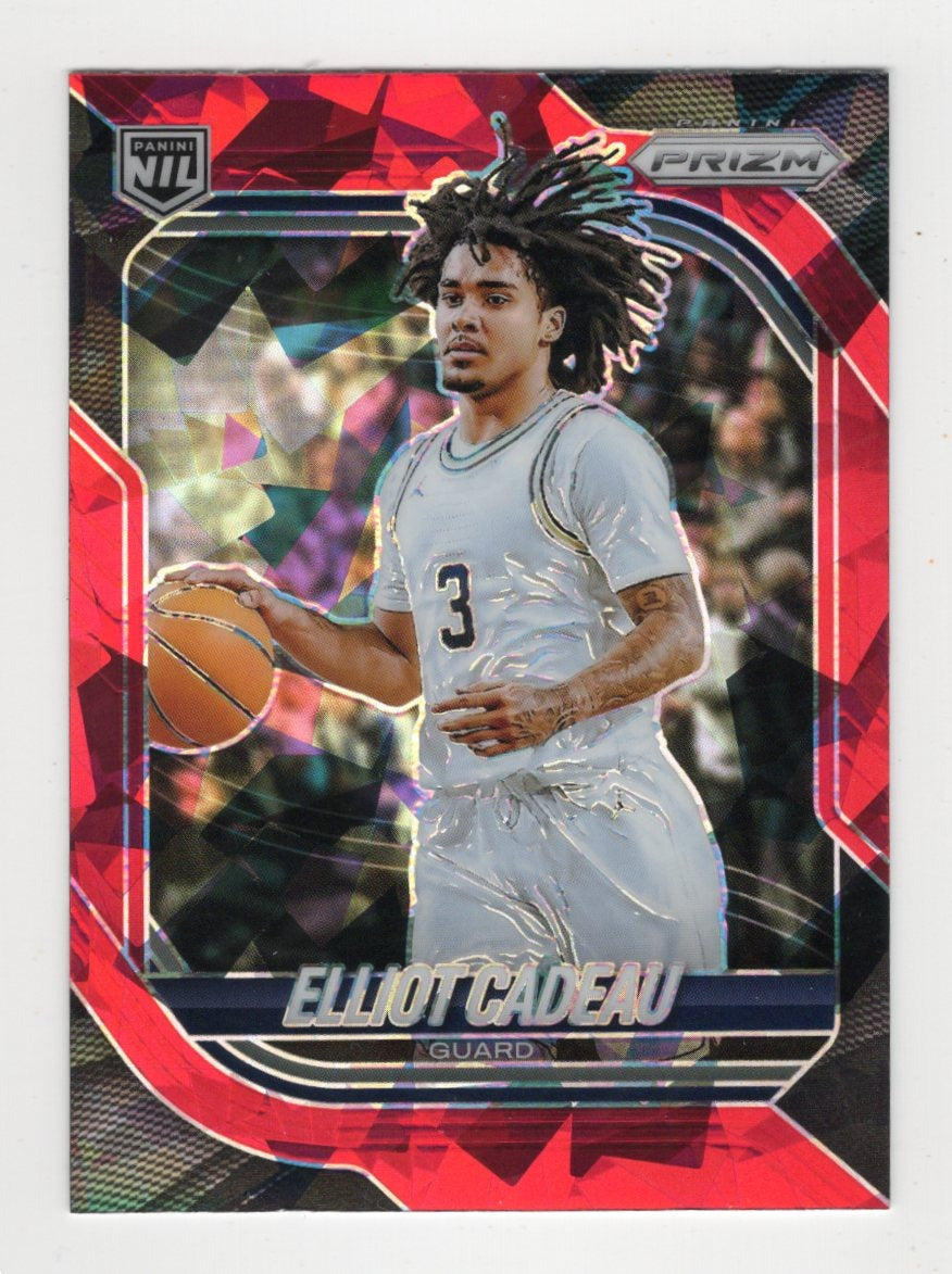 2025-26 Panini Prizm Elliot Cadeau Card Red Ice Prizm Michigan Wolverines
