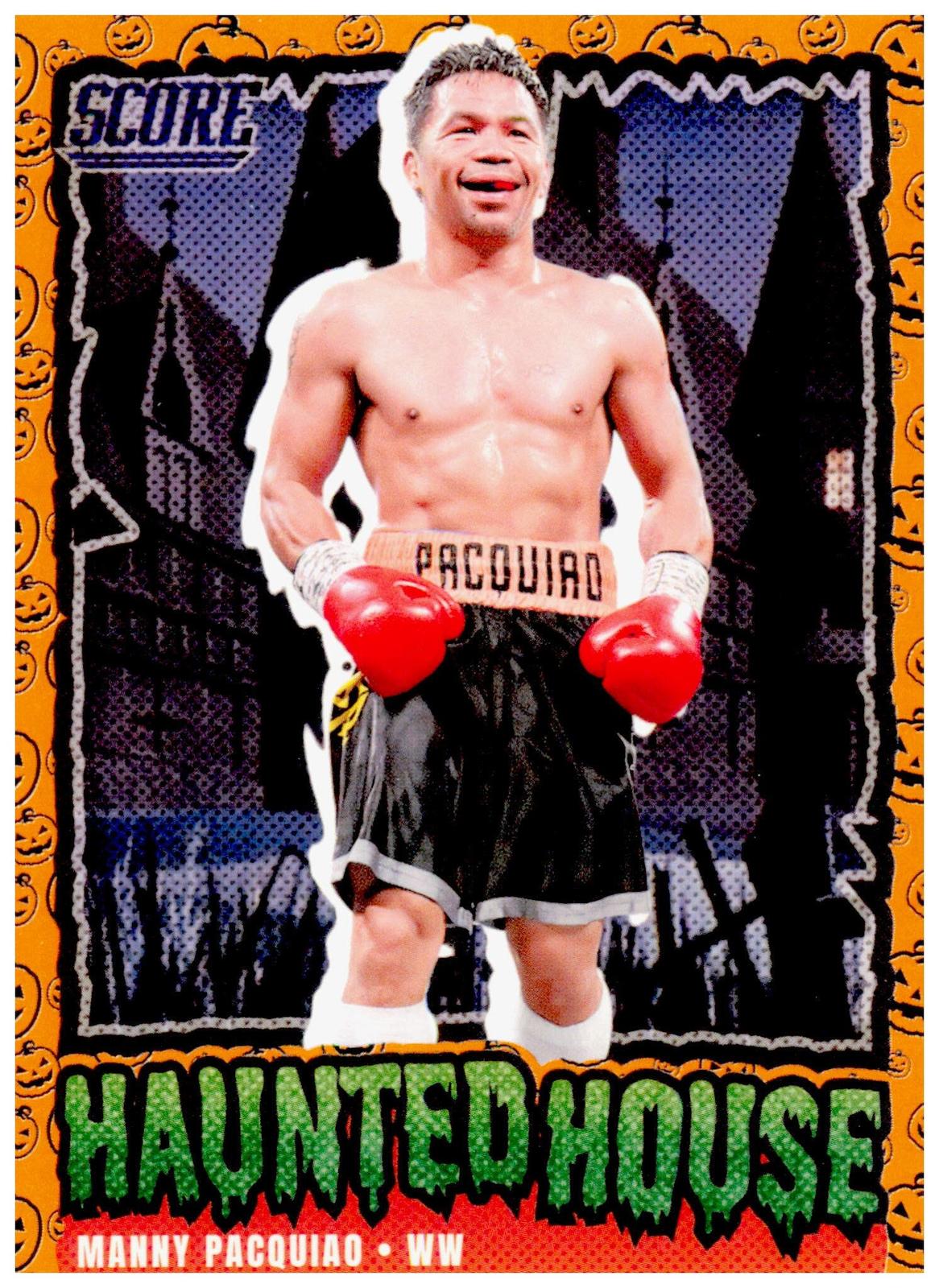2026 Panini Score-A-Treat Manny Pacquiao Haunted House #250 Pumpkins Parallel