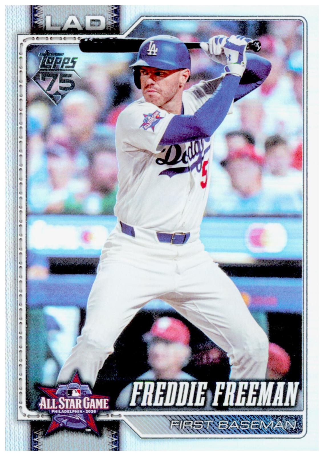 2026 Topps Update All-Star Game Freddie Freeman Rainbow Foil #ASG-24 Dodgers