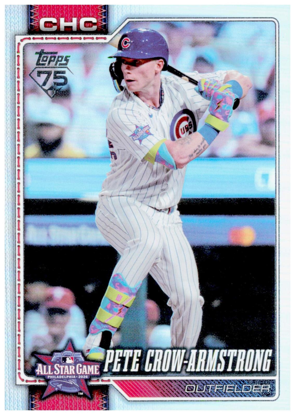 2026 Topps Update Pete Crow-Armstrong All-Star Game Rainbow Foil ASG-36 Cubs