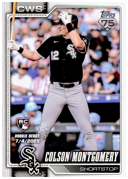 2026 Topps Update Colson Montgomery Card Chicago White Sox