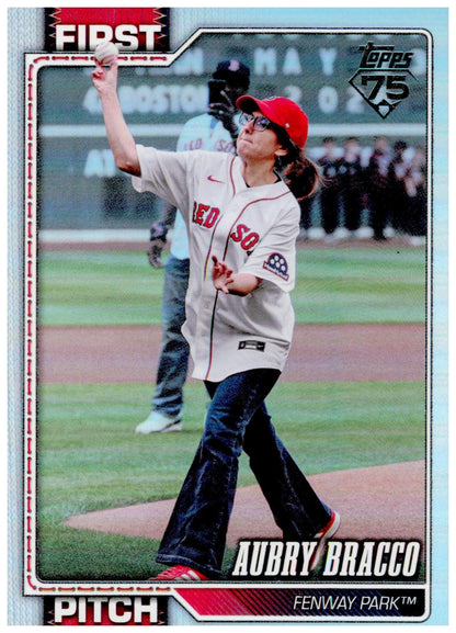 2026 Topps Update Aubry Bracco Card First Pitch New York Yankees Rainbow Foil