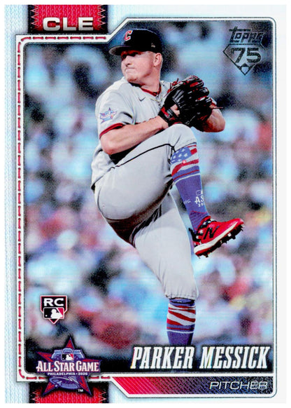 2026 Topps Update Parker Messick Card 2026 All-Star Game Guardians Rainbow Foil