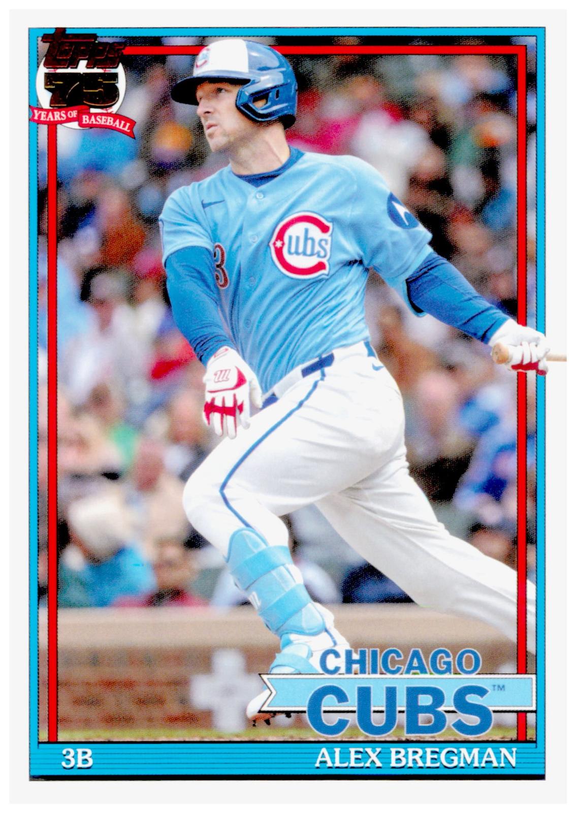 2026 Topps Update Alex Bregman Card 1991 Topps Baseball 35th Anniversary Cubs