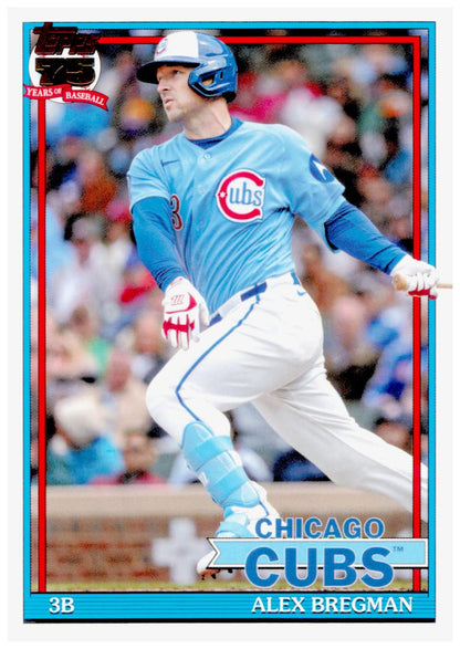 2026 Topps Update Alex Bregman Card 1991 Topps Baseball 35th Anniversary Cubs