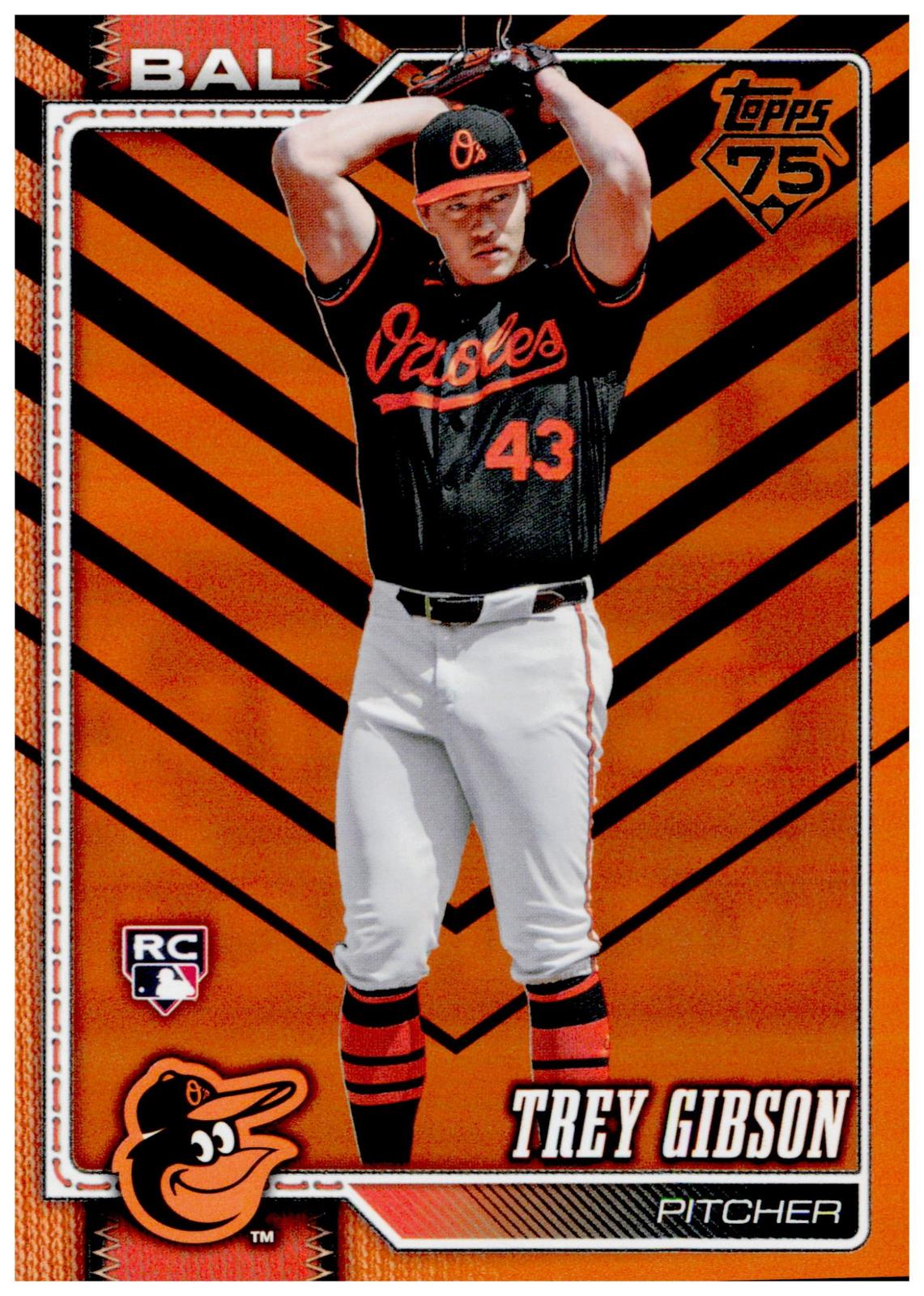2026 Topps Update Trey Gibson Card Holiday RC Baltimore Orioles