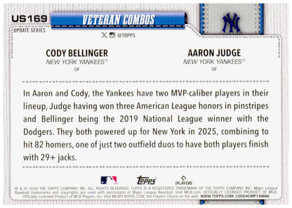 2026 Topps Update Slam &amp; Salute Card Holo Foil New York Yankees