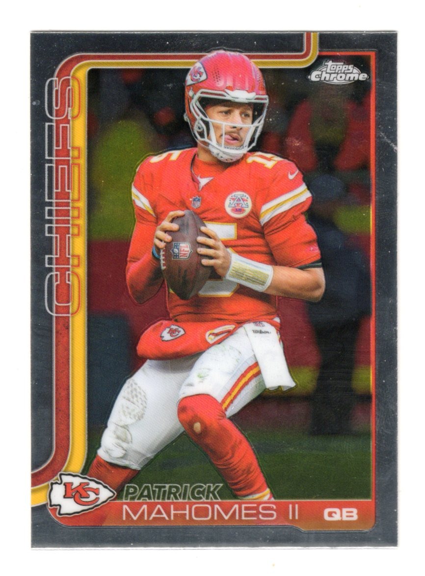 2025 Topps Chrome Patrick Mahomes II Card Kansas City Chiefs