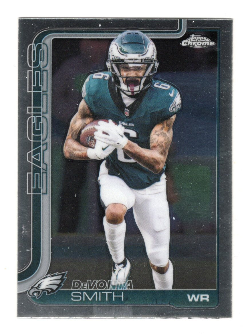 2025 Topps Chrome DeVonta Smith Card Philadelphia Eagles
