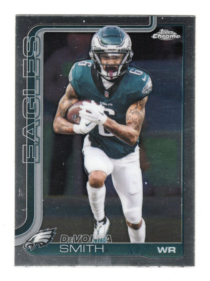 2025 Topps Chrome DeVonta Smith Card Philadelphia Eagles