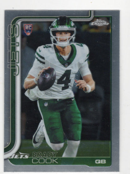 2025 Topps Chrome Brady Cook Card RC New York Jets