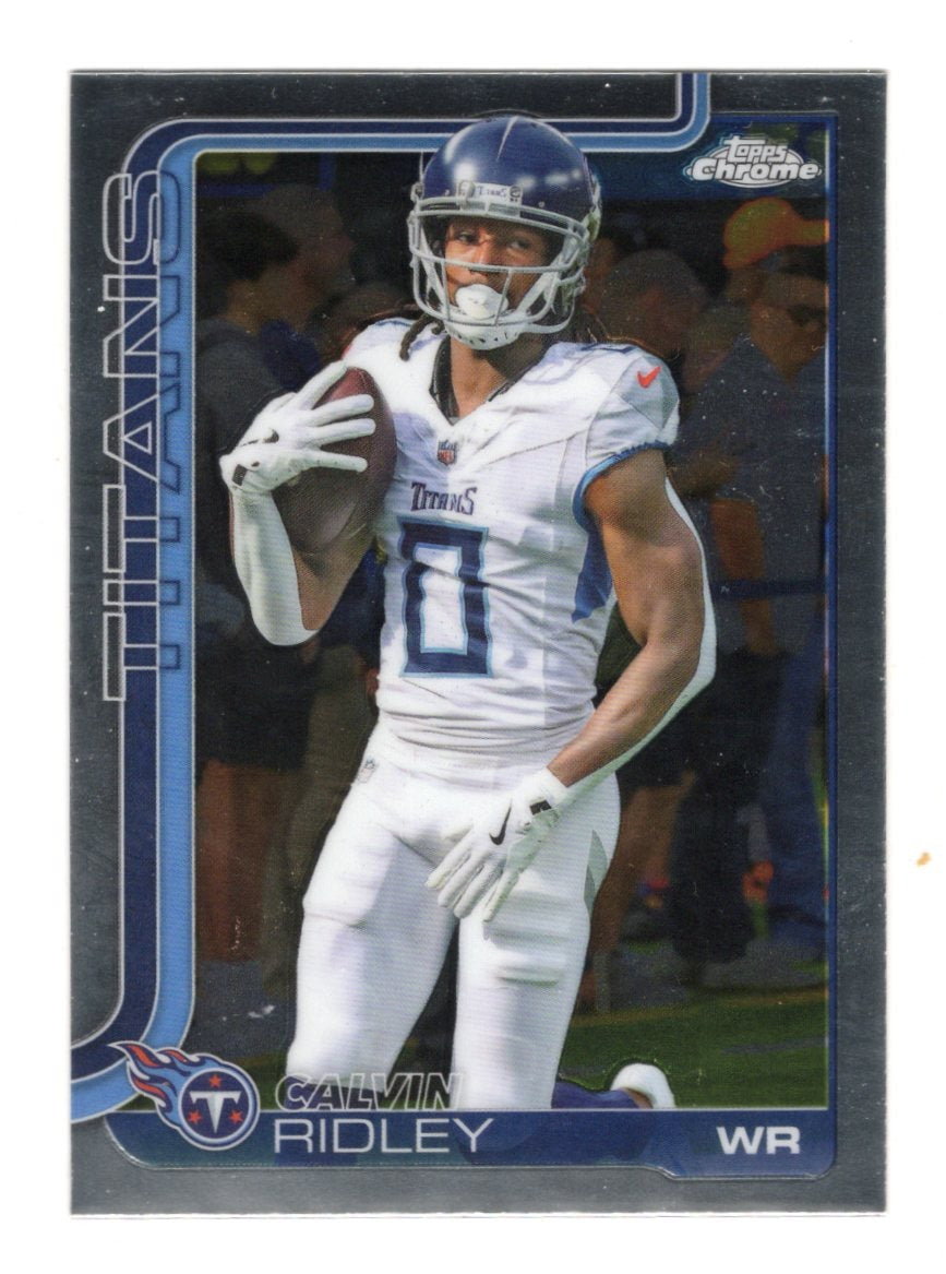 2025 Topps Chrome Calvin Ridley Card Tennessee Titans