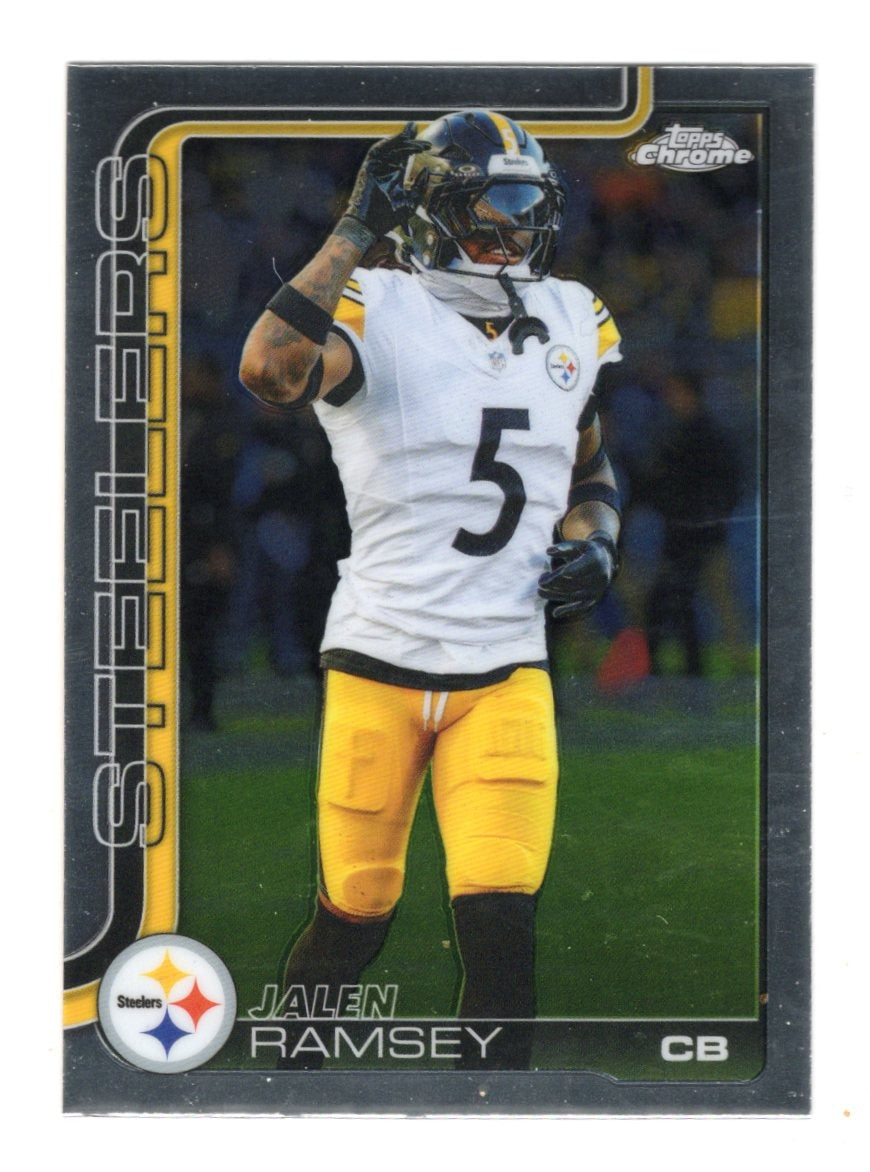 2025 Topps Chrome Jalen Ramsey Card Pittsburgh Steelers