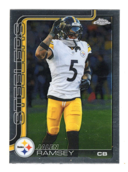 2025 Topps Chrome Jalen Ramsey Card Pittsburgh Steelers