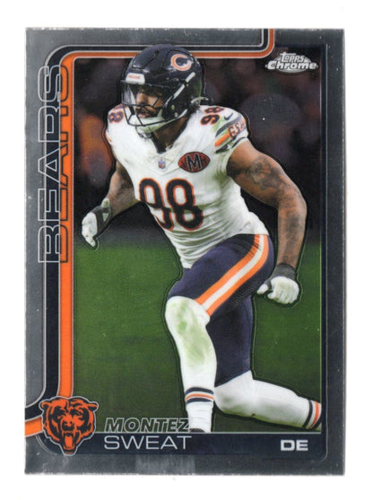 2025 Topps Chrome Montez Sweat Card Chicago Bears