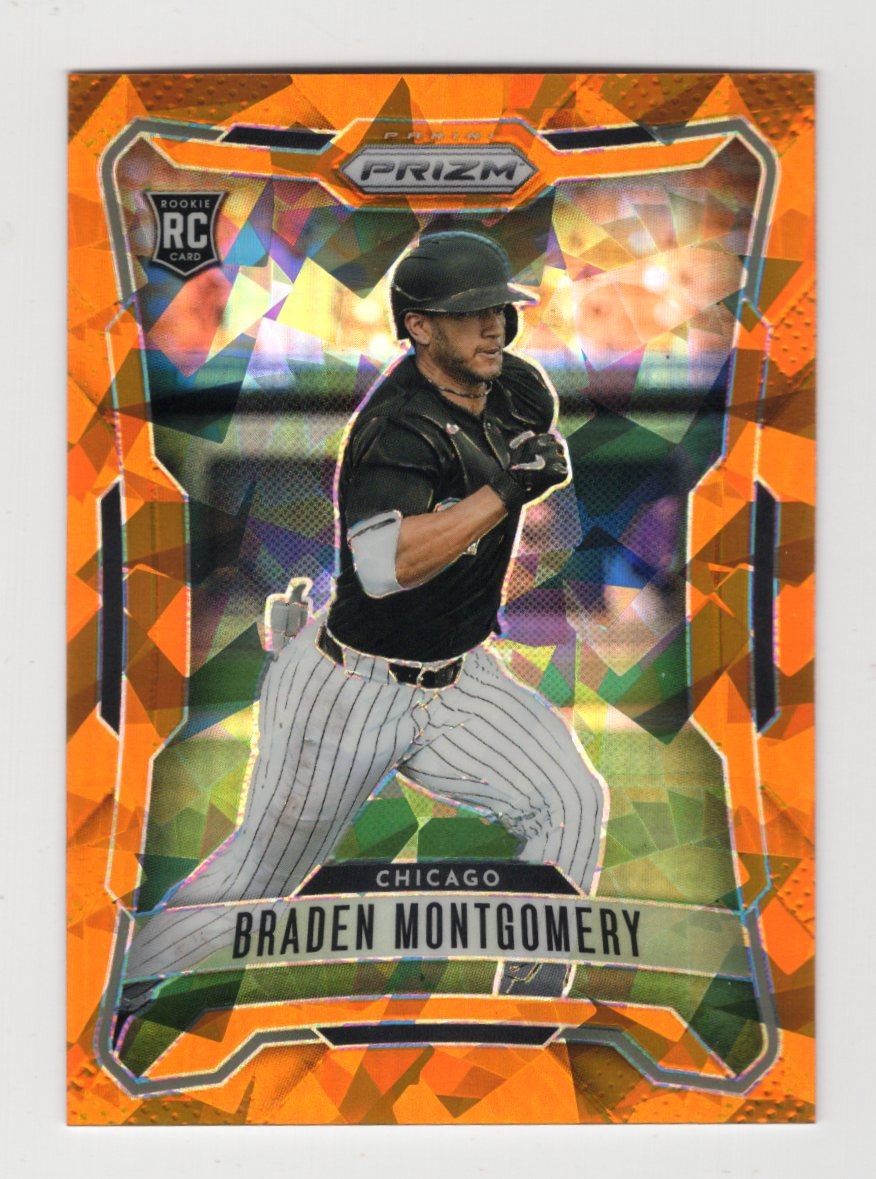 2026 Panini Prizm Braden Montgomery Card Orange Ice Prizm SN Chicago White Sox