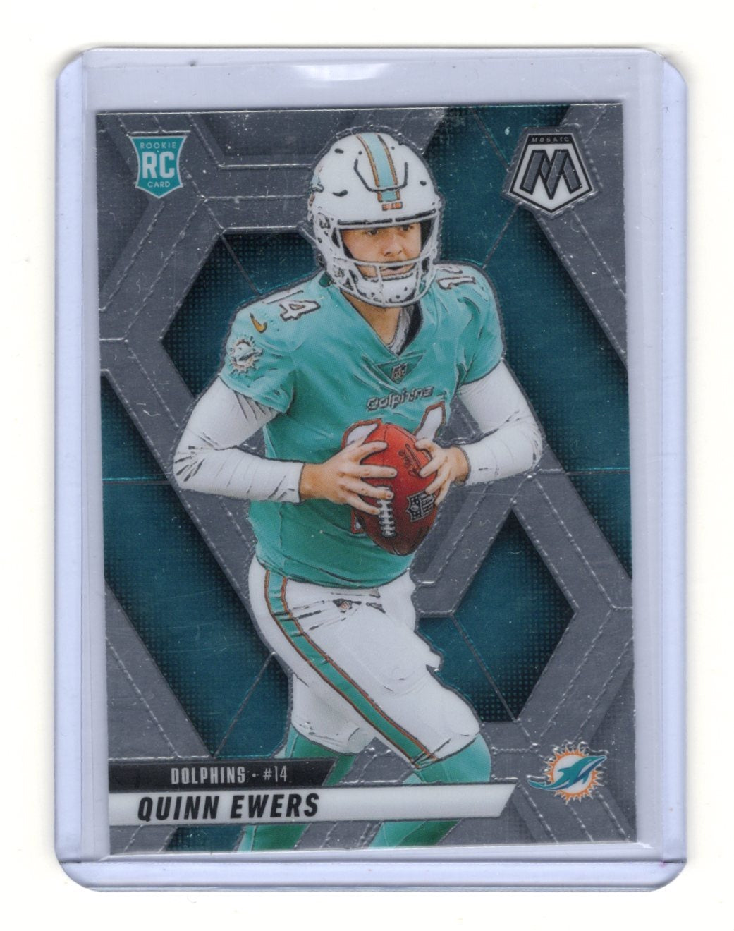 2025 Panini Mosaic Quinn Ewers Card RC Miami Dolphins