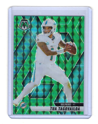 2025 Panini Mosaic Tua Tagovailoa Card Mosaic Green Miami Dolphins