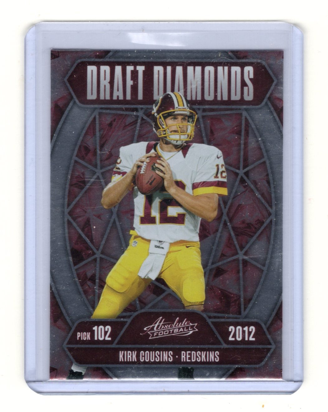 2025 Panini Absolute Kirk Cousins Card Draft Diamonds Washington Redskins