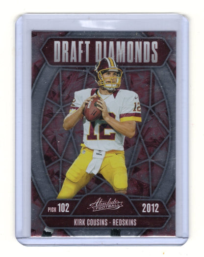 2025 Panini Absolute Kirk Cousins Card Draft Diamonds Washington Redskins