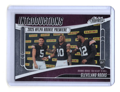 2025 Panini Absolute Cleveland Rocks Card Introductions Cleveland Browns