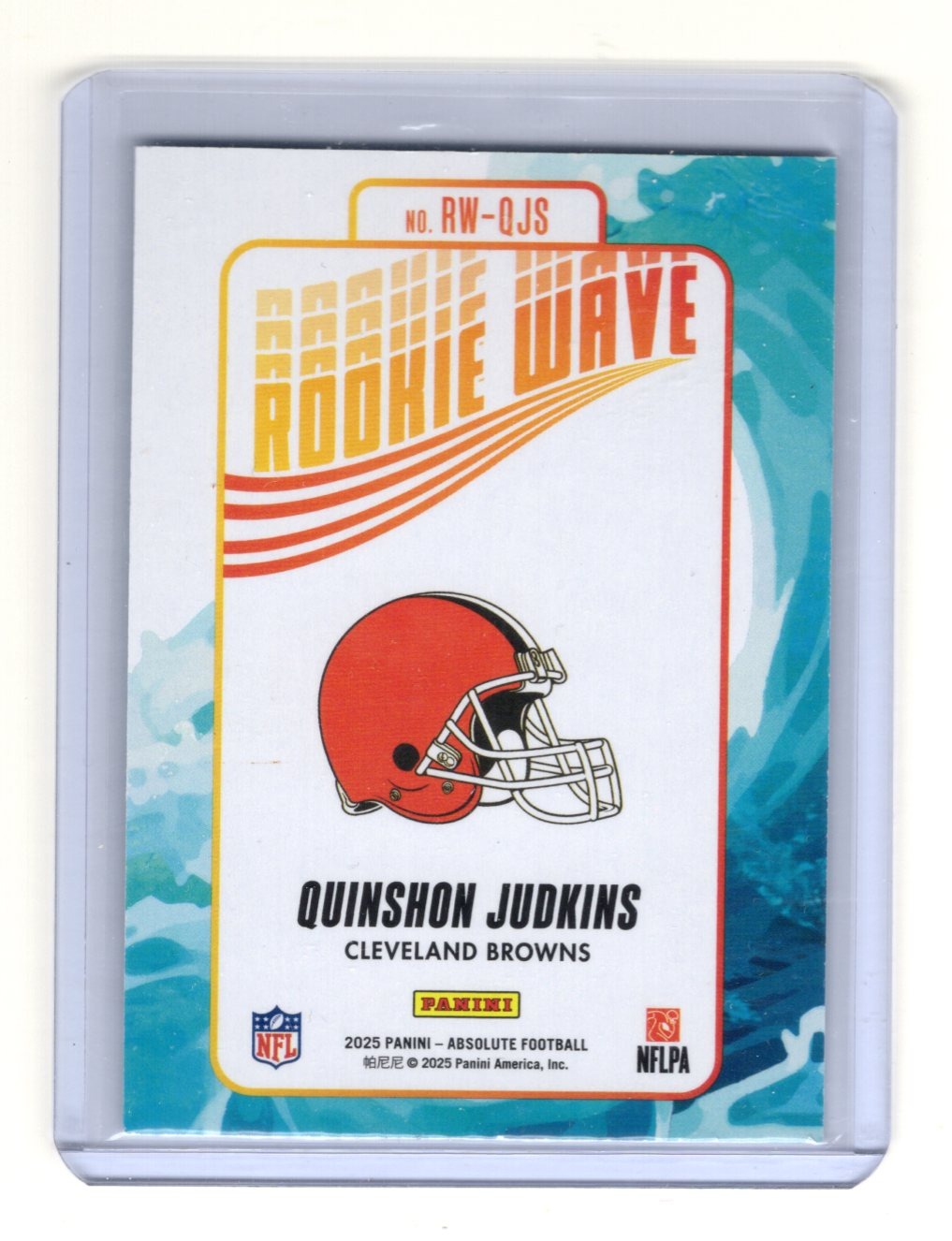 2025 Panini Absolute Quinshon Judkins Card Rookie Wave Cleveland Browns