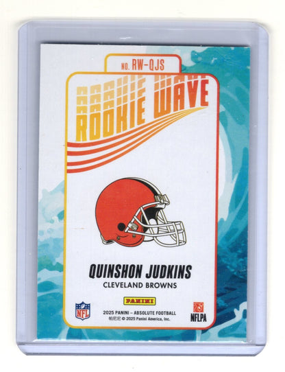 2025 Panini Absolute Quinshon Judkins Card Rookie Wave Cleveland Browns
