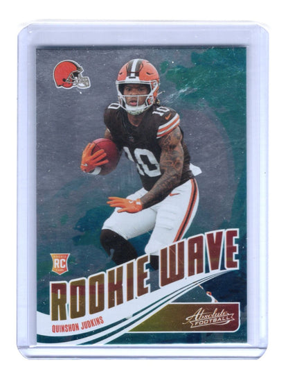 2025 Panini Absolute Quinshon Judkins Card Rookie Wave Cleveland Browns
