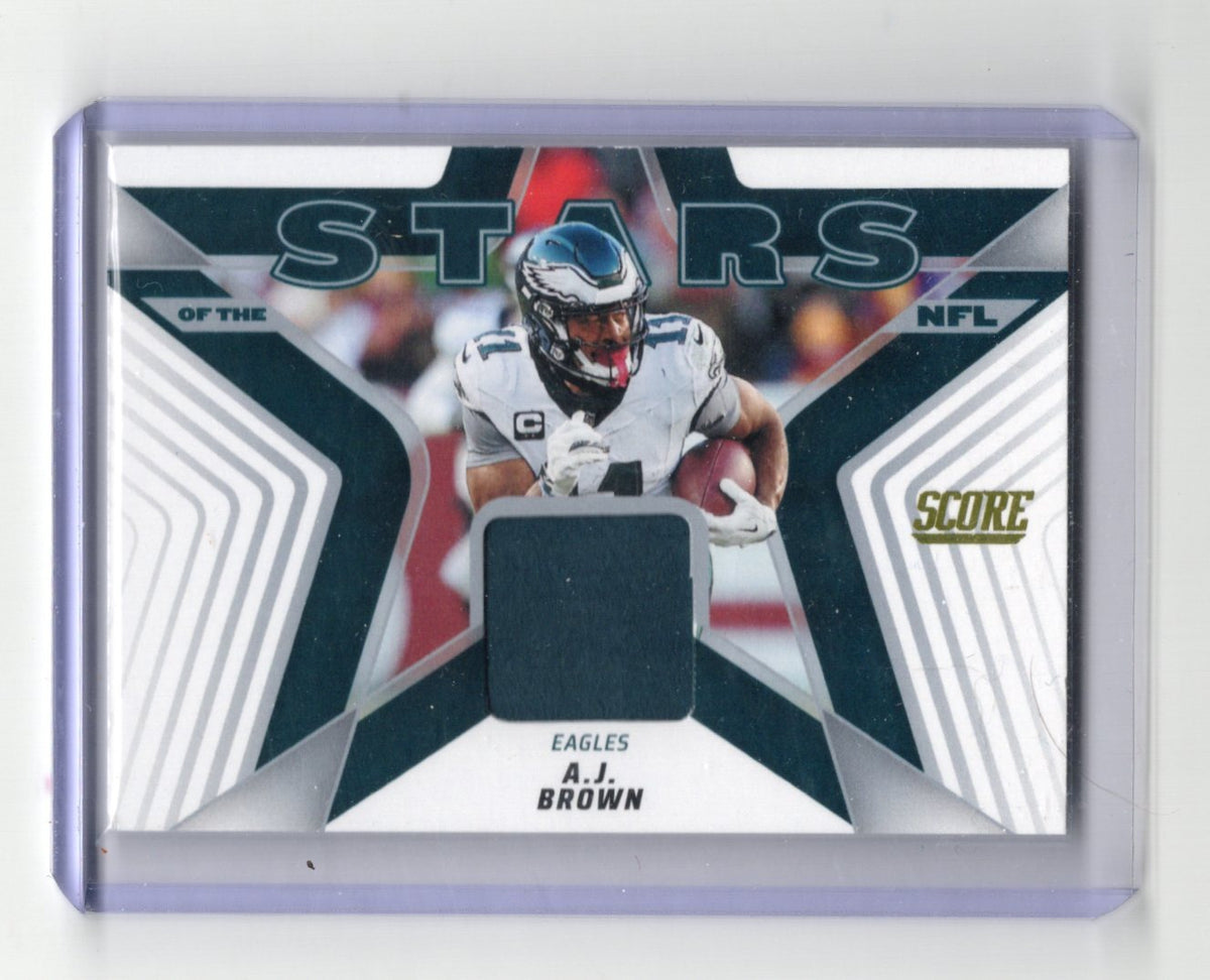 2025 Score A.J. Brown Card Stars of the NFL Jerseys MEM Philadelphia Eagles