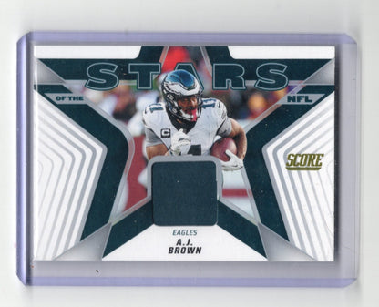 2025 Score A.J. Brown Card Stars of the NFL Jerseys MEM Philadelphia Eagles