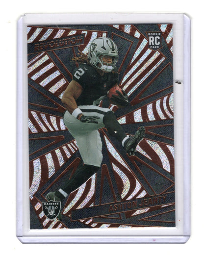 2025 Panini Revolution Ashton Jeanty Card Red Astro Las Vegas Raiders