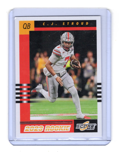 2023 Score C.J. Stroud Card 2003 Throwback Rookies Ohio State Buckeyes