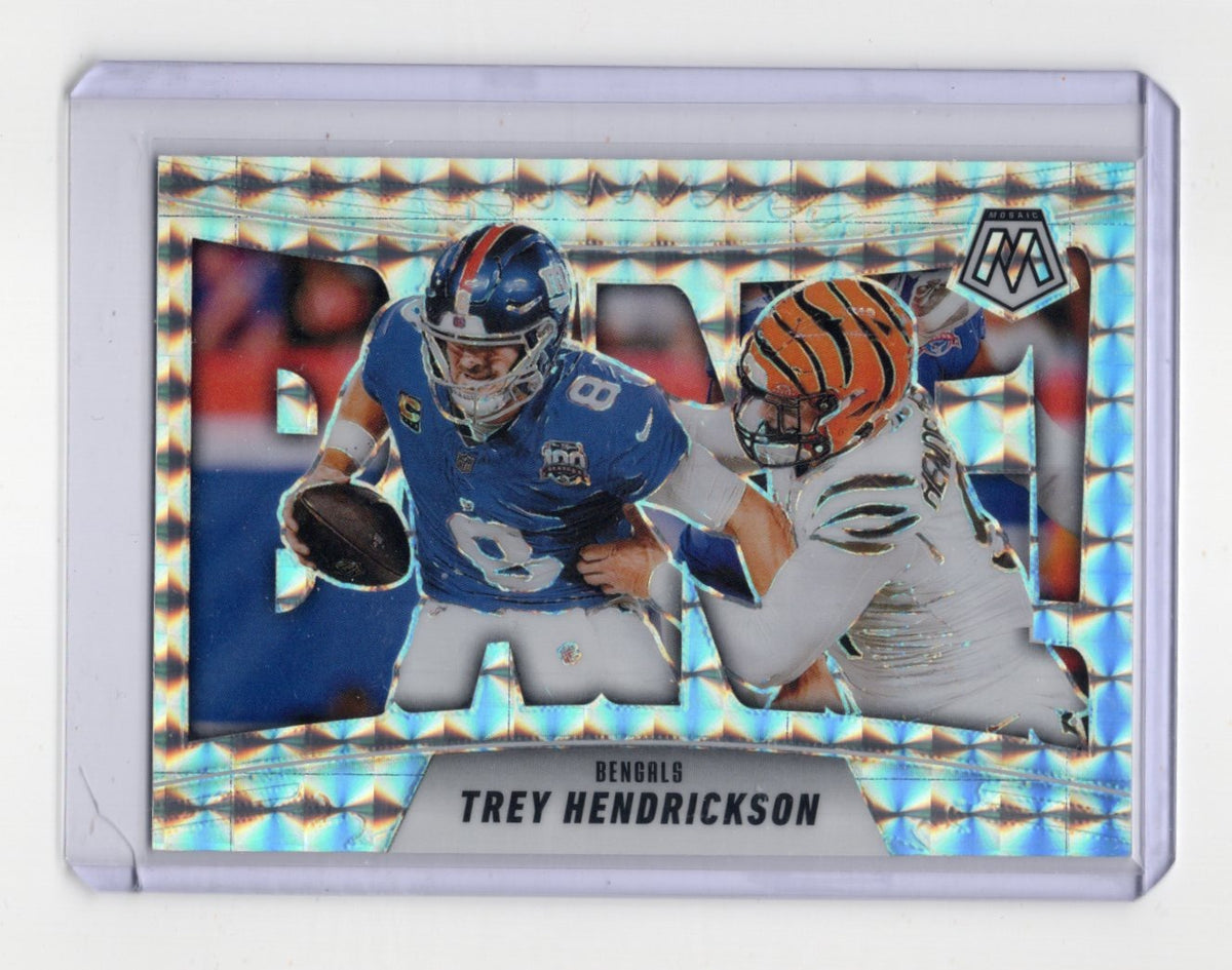 2025 Panini Mosaic Trey Hendrickson Card Bang! Mosaic Cincinnati Bengals