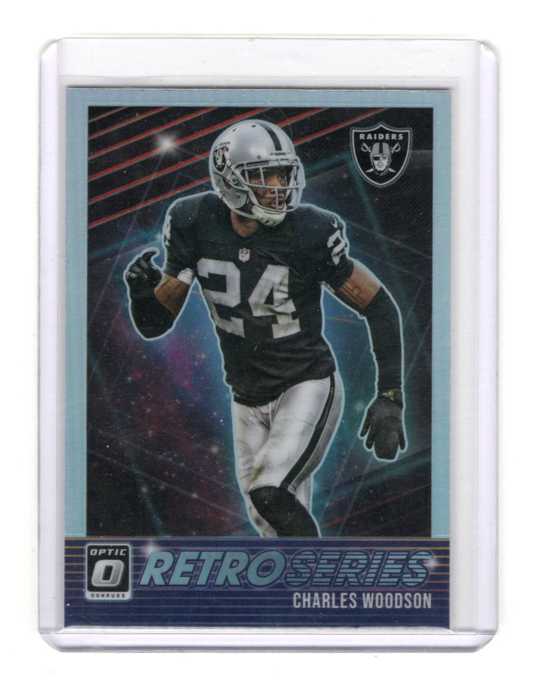2021 Donruss Optic Charles Woodson Card Retro Series Oakland Raiders